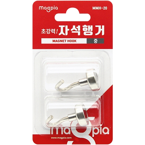 초강력 자석행거 중 2개입 (20mm) MMH-20