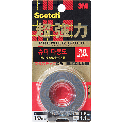KPR19 스카치 초강력 폼 양면테이프 19mm X 1.5m (거친표면용)