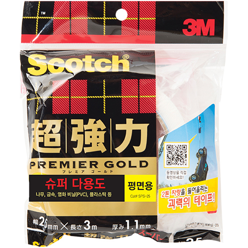 SPS25 스카치 초강력 폼 양면테이프 25mm X 3m (평면용)