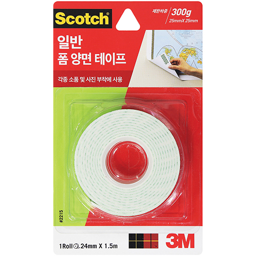 2215 스카치 일반 폼 양면테이프 24mm X 1.5m