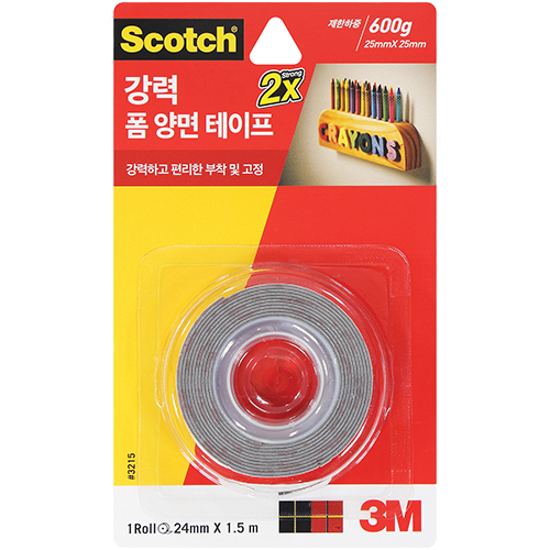 3215 스카치 강력 폼 양면테이프 24mm X 1.5m