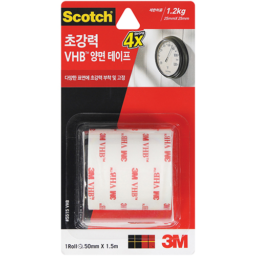 5515 스카치 초강력 VHB 폼 양면테이프 50mm X 1.5m