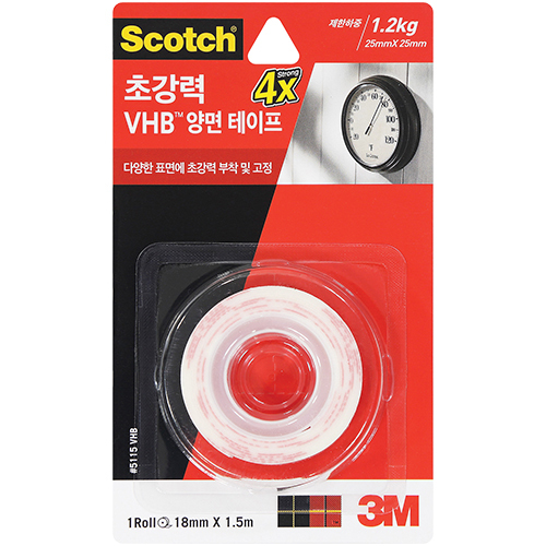 5115 스카치 초강력 VHB 폼 양면테이프 18mm X 1.5m