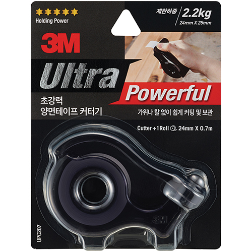 [단종] UPC207 스카치 초강력 다용도 폼 양면테이프 + 커터기 24mm X 0.7m