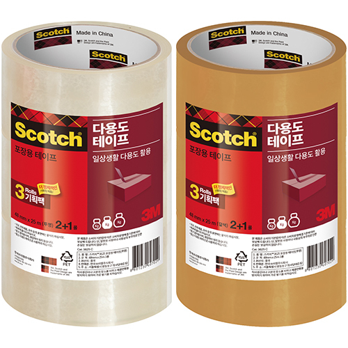 3625V 스카치 포장용 테이프 2+1 무료증정 48mm X 25m