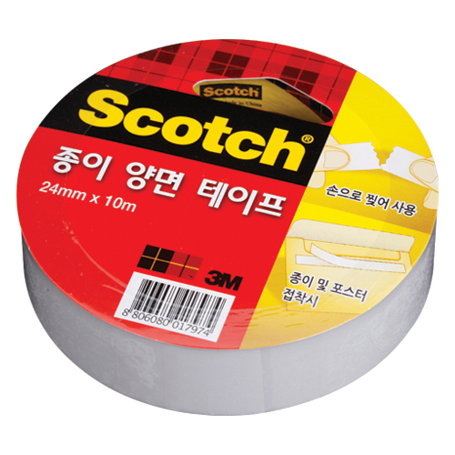 스카치 종이 양면 테이프 24mm X 10m