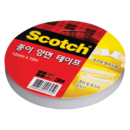 스카치 종이 양면 테이프 12mm X 10m