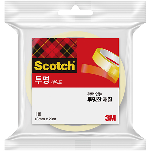 550 스카치 다용도 테이프 3인치 코어 18mm X 20m