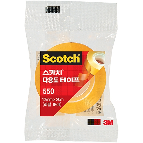 550 스카치 다용도 테이프 리필 12mm X 20m