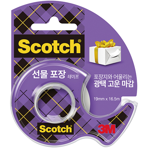 15 스카치 선물포장용 테이프 19mm X 16.5m