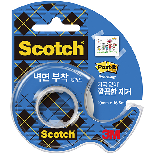 183 스카치 벽면부착용 테이프 19mm X 16.5m