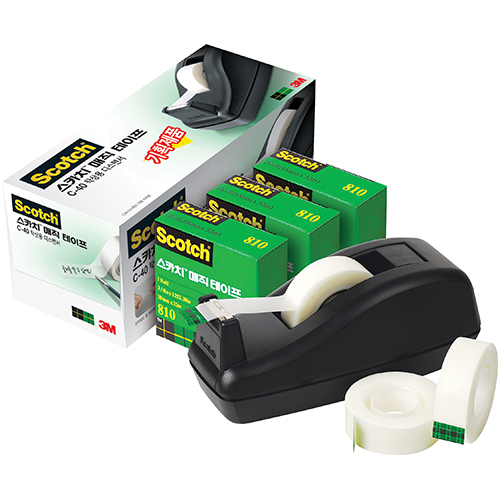 SM-3Deal 스카치 매직테이프 기획 18mm X 32m (디스펜서 1개 + 리필 3개)