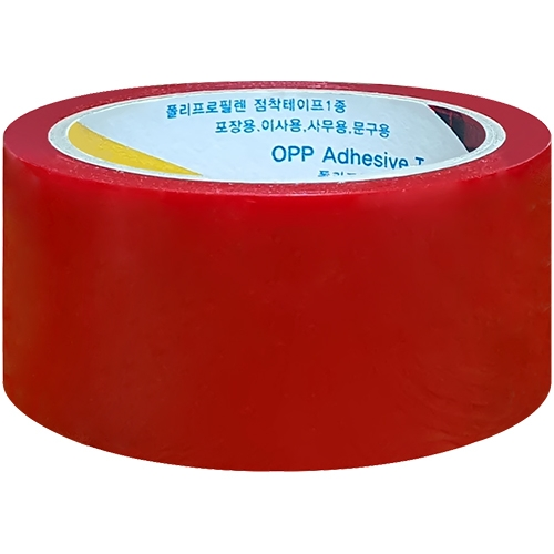 40M 컬러테이프 빨강 (48mm/1롤)