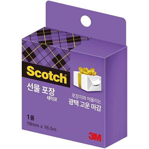 15R 스카치 선물포장용 테이프 리필 19mm X 16.5m
