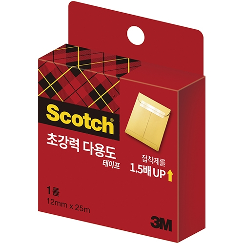 1225R 스카치 초강력 다용도 테이프 리필 12mm X 25m