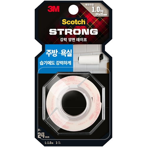 KB210 스카치 강력 주방 욕실용 폼 양면테이프 24mm X 1m