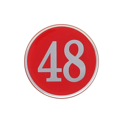 4842 에폭시번호판 빨강 (48mm)