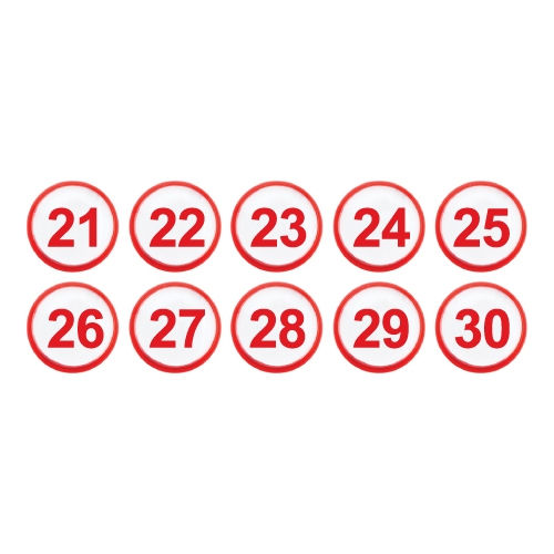 1322 아이넘버 빨강 21~30번 (35mm)