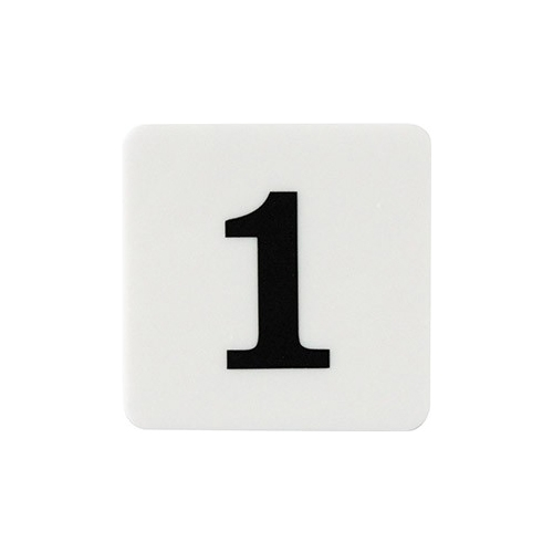 3330 사각 아크릴번호판 흰색 (60mm X 60mm)