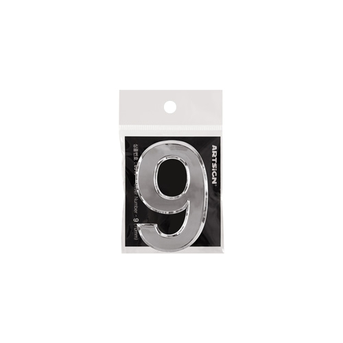 0919 이니셜 숫자 9 은색 (70mm)