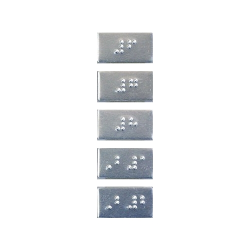 0485 6~B2 점자 [알루미늄] (27mm X 15mm)