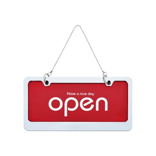 7803 OPEN/CLOSED 빨강 [스텐] (310mm X 160mm)