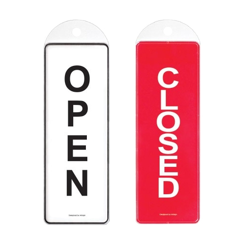 9156 OPEN/CLOSED 걸이용/양면 [시스템] (85mm X 255mm)