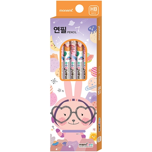 모니주 연필 (HB/5자루) 여아용