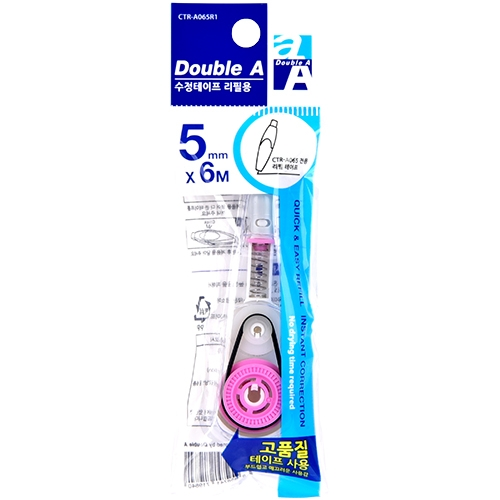 더블에이 수정테이프 리필 CTR-A065R1 (5mm X 6M)