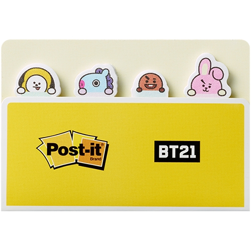 [단종] 포스트잇 플래그 670-BT21-YLW