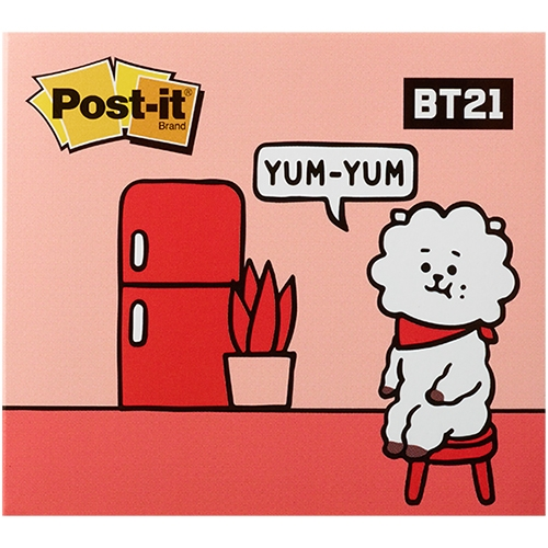 [단종] BT21_RJ 포스트잇 강한점착용 커버노트 654+656+613 (알제이)