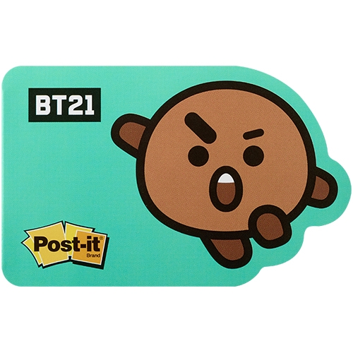 [단종] BT21_SH 포스트잇 강한점착용 모양노트 (슈키)