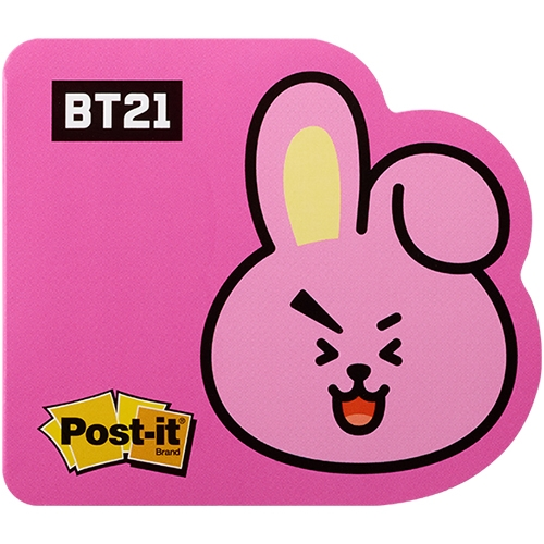 [단종] BT21_CO 포스트잇 강한점착용 모양노트 (쿠키)