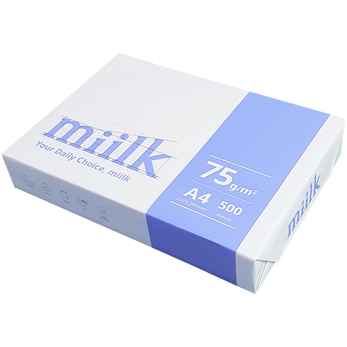 A4 밀크복사지 75g 1묶음 (500매)