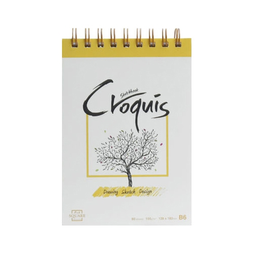 B6 아트스퀘어 크로키 (105g/80매) CY05