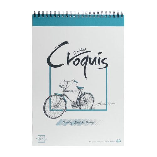 A3 아트스퀘어 크로키 (105g/80매) CG04