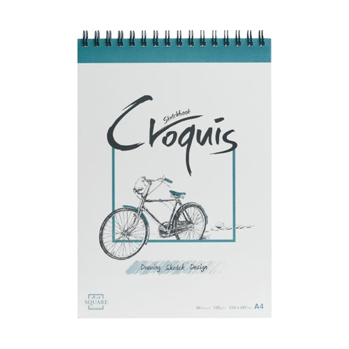 A4 아트스퀘어 크로키 (105g/80매) CG03