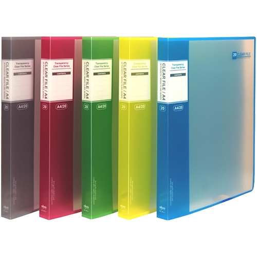 A4-20P PP투명클리어화일(UV) 4321-1