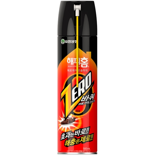해피홈 제로에어로솔 파워 500ml (레몬향)