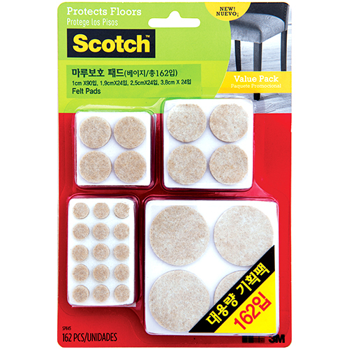 SP845 마루보호 패드 밸류팩 (원형/베이지)