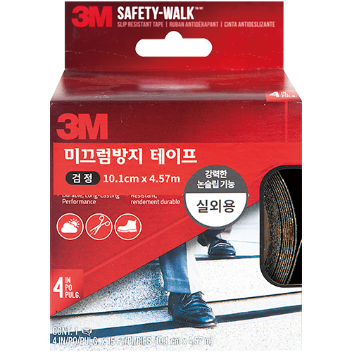 7636NA 미끄럼방지 테이프 실외용 (검정/10.1cm X 4.57m)
