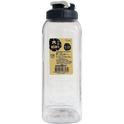 참숯 사각 물병 1.2L