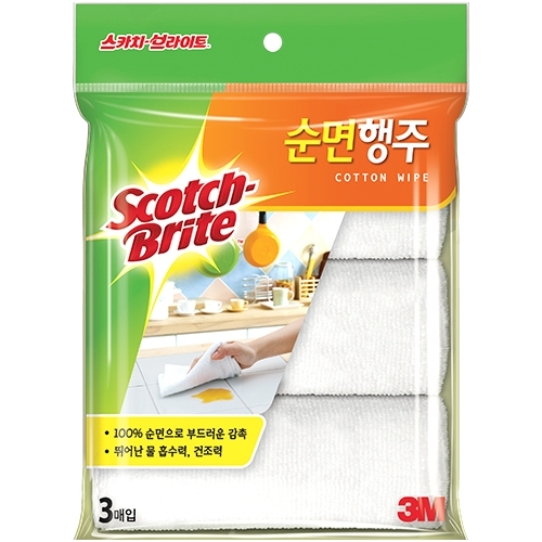 순면 행주 3입