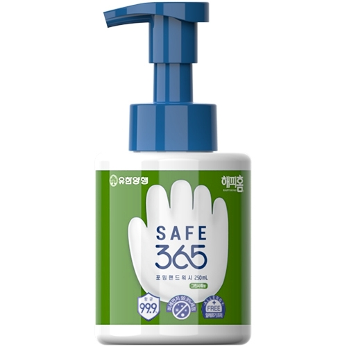 해피홈 세이프365 포밍핸드워시 그린샤워향 250ml