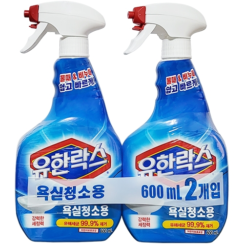 유한락스 욕실청소용 600ml+600ml