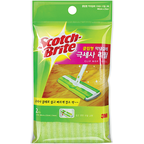 클립형 막대걸레 리필 2매