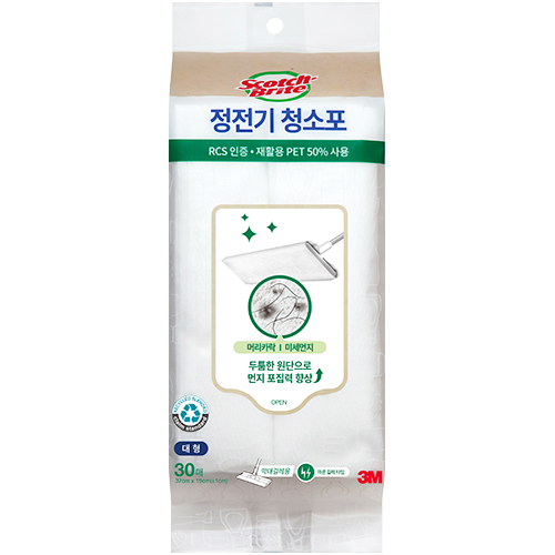 50% Rec 정전기 청소포 30매 (대형)