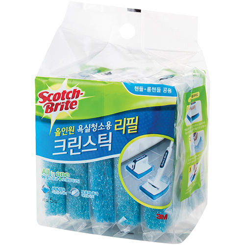 올인원 욕실청소용 크린스틱 리필 5입
