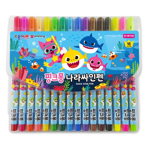 16색 핑크퐁 나라싸인펜