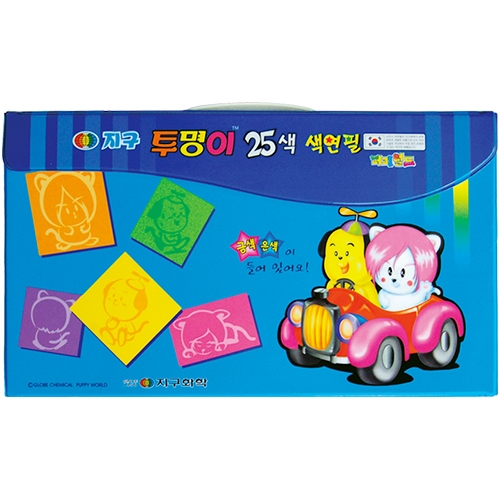 25색 투명이 색연필